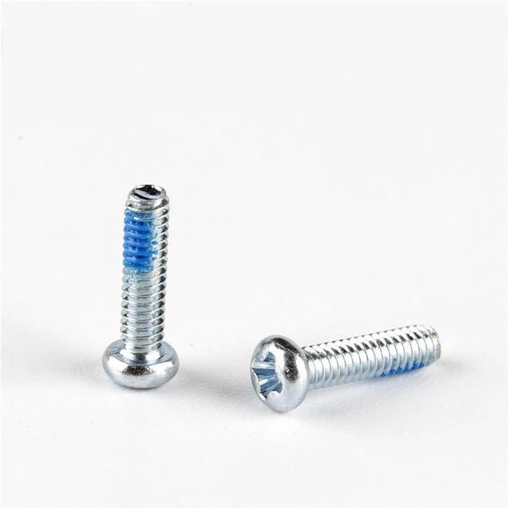 Round Head Carbon Steel Zinc Plated Small Nylok Screw