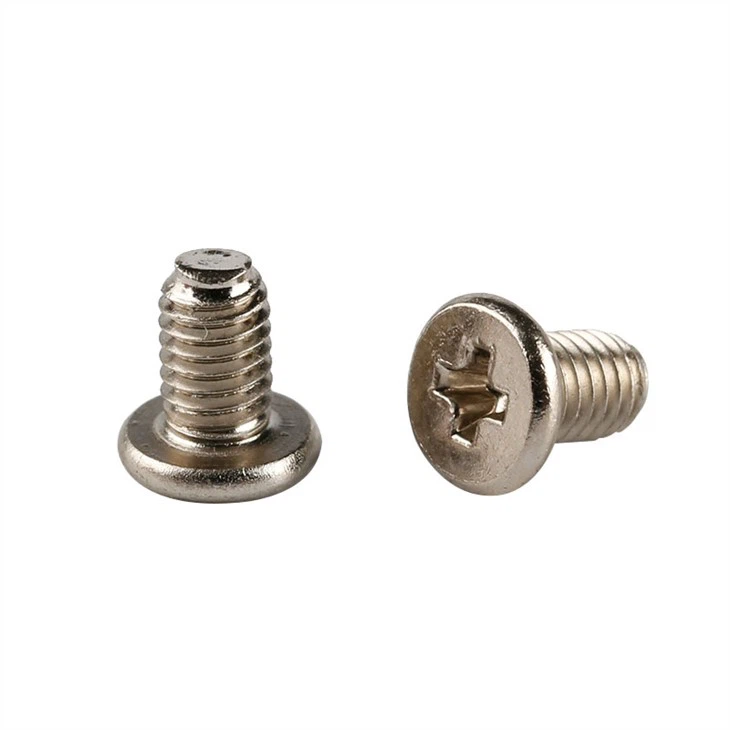 สกรูขนาดเล็กไมโครหัวแบนฟิลลิป