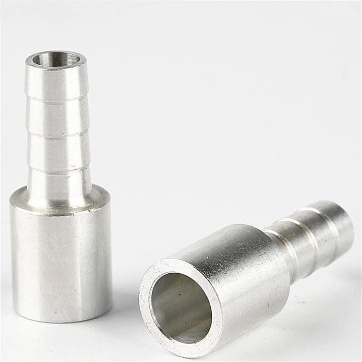 Silver color aluminum CNC machine parts
