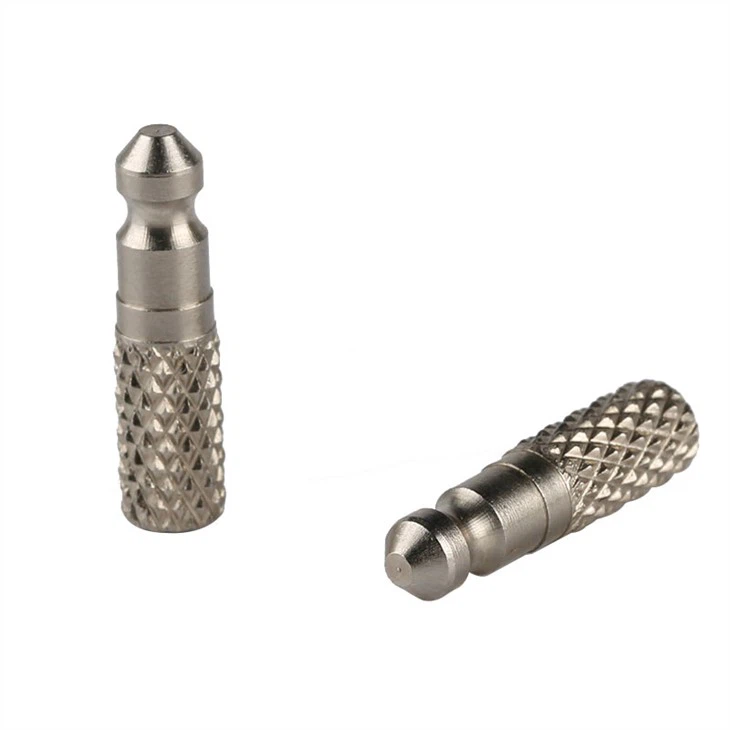 304 ss knurled machine ชิ้นส่วนโลหะ CNC